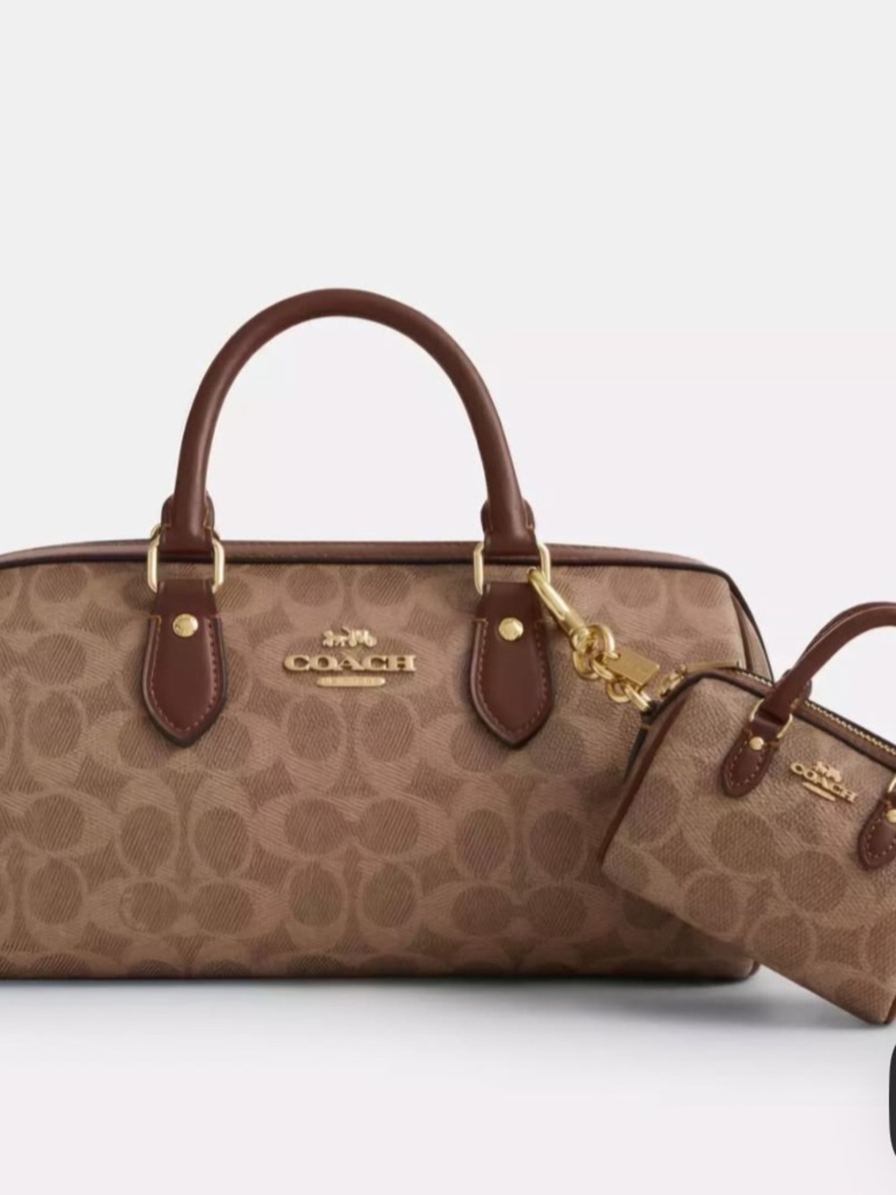 Coach Mini Rowan Satchel keychain - Picture 3 of 5